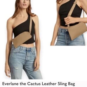 Everlane leather cross body  
Cream color like new! Used once. 5.5 x 10
Italy